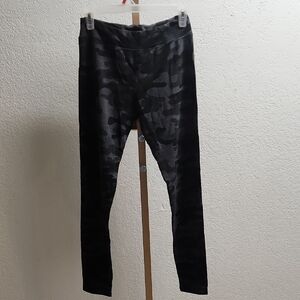 Sundry Black Camo Pajama Pants